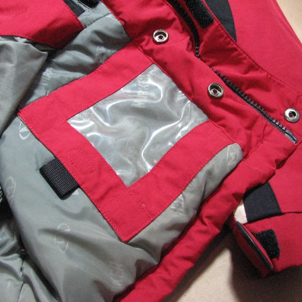 Marker Ski Coat Red Black Jacket Boy Size 16 Snow